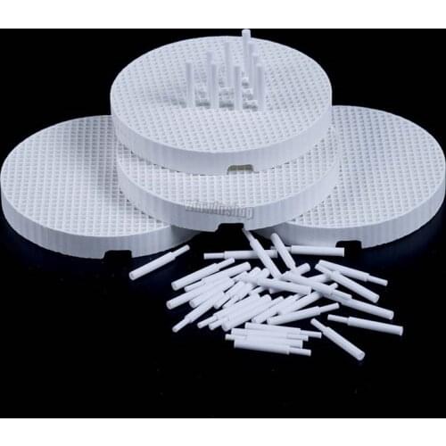 4Pcs Dental Lab Honeycomb Firing Trays with 20 Zirconia Ceramic Pins Dental Lab material Technician Supplies