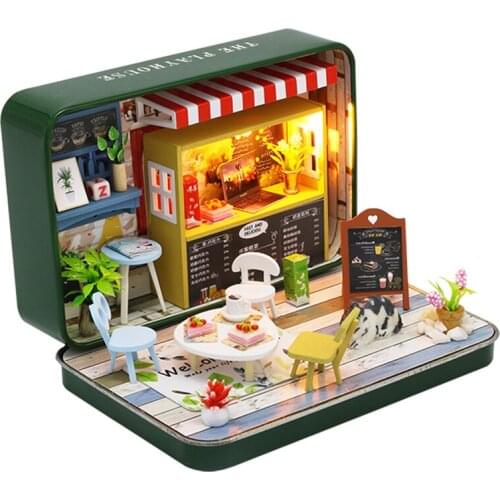 Doll House Miniature DIY Dollhouse With Furnitures Wooden House Toys For Children Birthday Christmas Gift