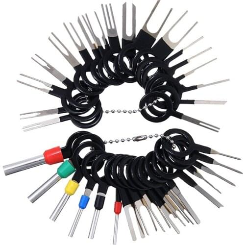 117Pcs Automotive Plug Terminal Remove Tool Set Key Pin Car Electrical Wire Crimp Connector Extractor Tool Car Accessories