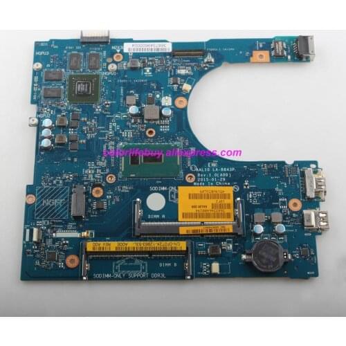 Genuine CN-0F0T2K 0F0T2K F0T2K AAL10 LA-B843P w 3205U CPU 920M/1GB GPU Laptop Motherboard for Dell 5458 5558 5758 Notebook PC