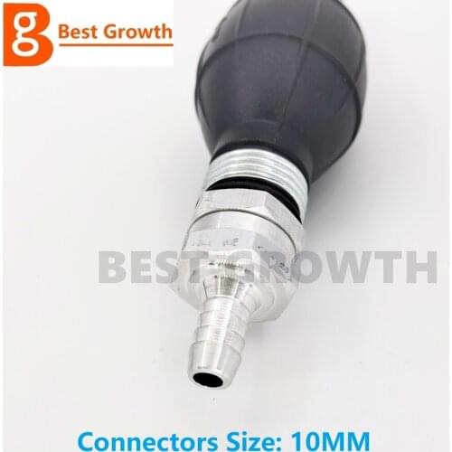 10mm NEW Fuel Pump Line Hand Primer Bulb For Car Ship Boat Motorcycles Diesel Liquid Oil Gas Water Tansfer Rubber Tube Aluminum