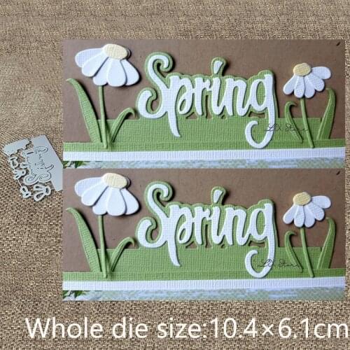 XLDesign Craft Metal Cutting Dies stencil mold flower spring decoration scrapbook Album Paper Card Craft Embossing die cuts