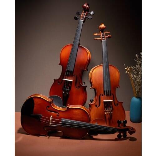 Violin Examination Practice Handmade Solid wood Adult Children International Musical Instrument Violin With Rich Accessories