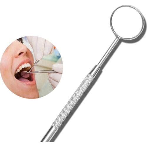 1PC 16cm Dental Mouth Mirror Stainless Steel Dental Mirror Teeth Mirrors For Household Teeth Mouth Endoscope Oral Care Tools