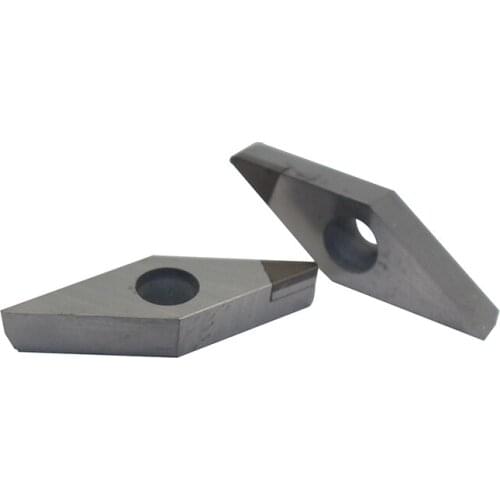 2PCS VCGT110304 CBN indexable CNC lathe tool for aluminum machining of high hardness carbide turning inserts