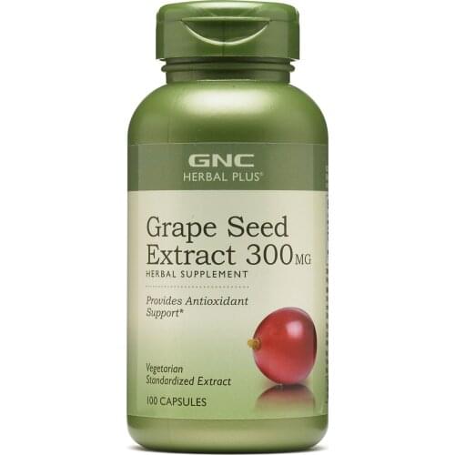 HERBAL PLUS GRAPE SEED EXTRACT 300MG 100 Capsules Polyphenols Antioxidant against free radical damage FREE SHIPPING