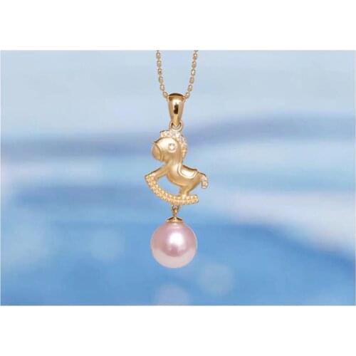 Trojan Horse 925 Sterling Silver Pendant Mountings Findings Jewelry Fittings Accessories Parts for Pearls Stones Crystal Coral