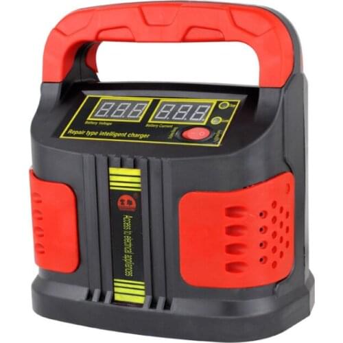 110V / 220V input adjustment LCD battery charger car charger portable car jump starter pulse battery charger 12V / 24V universal