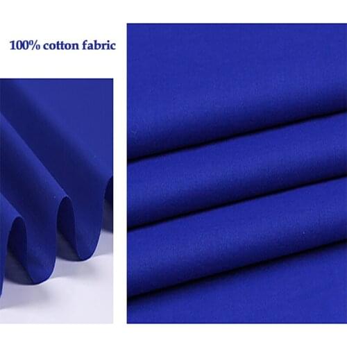 150cm*100cm Big deal! 100%cotton fabric deep blue silk material for dress lining silk cotton tissue lightweight soft linings