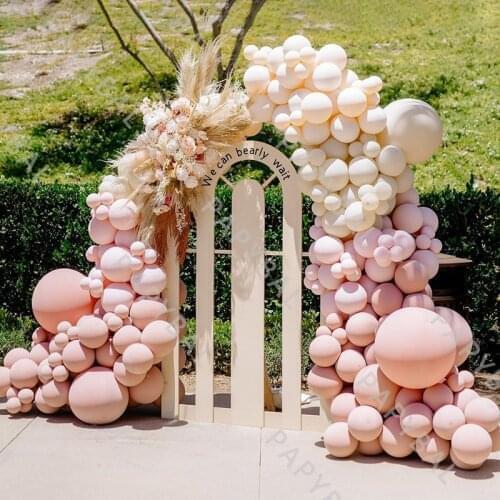 238Pcs Party Decorations Arch Garland Kit DIY Matte Latex Balloons Set Birthday Wedding Fuschia Skin Baby Shower Globos Supplies