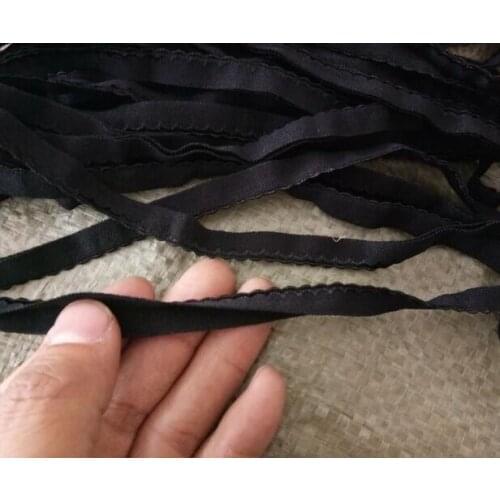 3 Meters/lot 1cm Width 2 Layers Lace Elastic Band Thick High Quality Brief Lingerie Bra Underwear Ribbon Trim Sewing