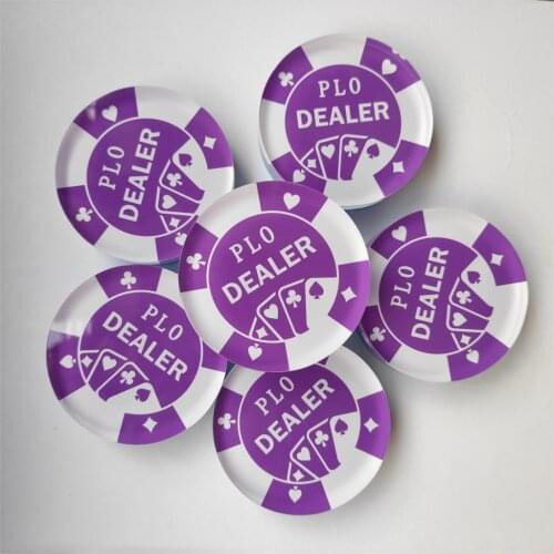 Acrylic dealer button custom made