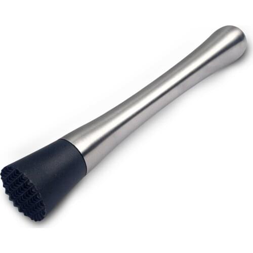 Bar Stainless Steel Crushed Ice Muddler Cocktail Drink Mixing Masher