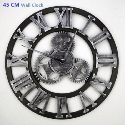 45CM Large Wall Clock Saat 3D Clock Reloj Duvar Saati Horloge Murale Digital Wall Clocks Orologio da parete Watch Home decor