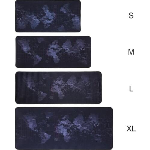 Large Gaming Mouse Pad Practical Operation Simple Conveninently World Map Mousepad Anti-slip Natural Rubber Mouse Mat Pad