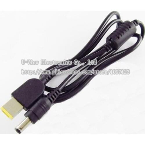 DC 5.5x2.5mm To Quadrate Charger Cable For Lenovo IdeaPad Yoga 13-IFI/ITH/ISE Laptop About 1M/Free DHL/UPS/Fedex Shipping/100PCS