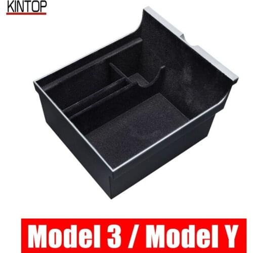 For 2021 Tesla Model 3 Central Control Armrest Storage Box Hidden Storage Box Car Accessories For Tesla Model 3 2018 2019 2020