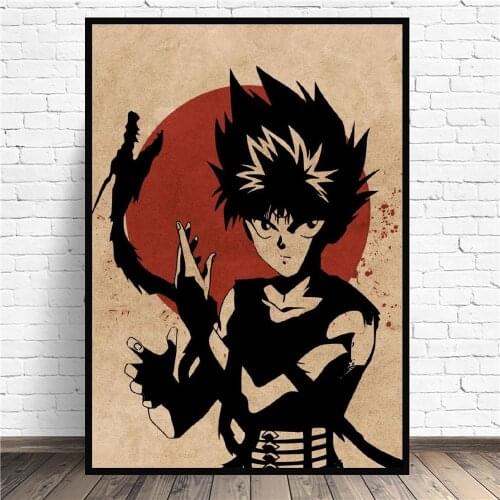 Hiei Anime Canvas Painting Wall Art Pictures Prints Home Decor Wall Poster Decoration For Living Room