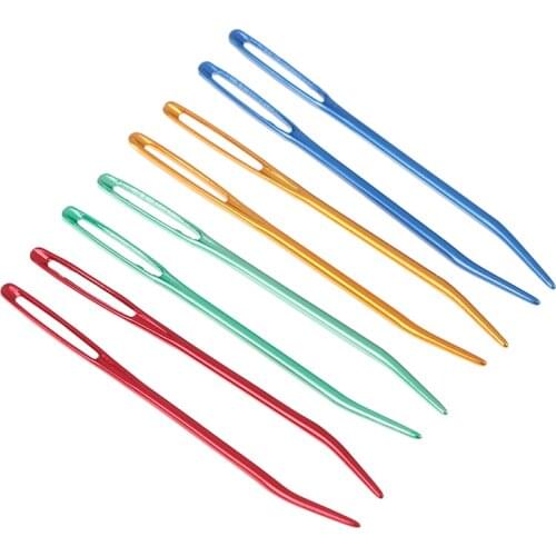 24pcs Big Eye Self Threading Needles Household Hand Sewing Needle Embroidery Needle DIY Sewing Tools