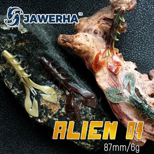 JAWERHA Shiny Fishing Bait Silicone Baits Fishing Lures Artificial Baits Wobblers Soft Lures Swimbait Leurre Souple Fishing Gear