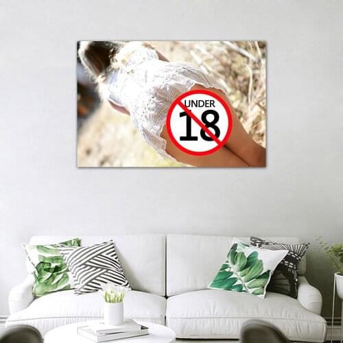 Pretty Girl Canvas Painting Model Posters and Prints Wall Art Picture for Living Room Decor No Frame