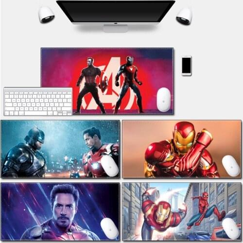 Computer Mousepad Play Mat with Locking Edge High Quality Durable Strong Iron Man