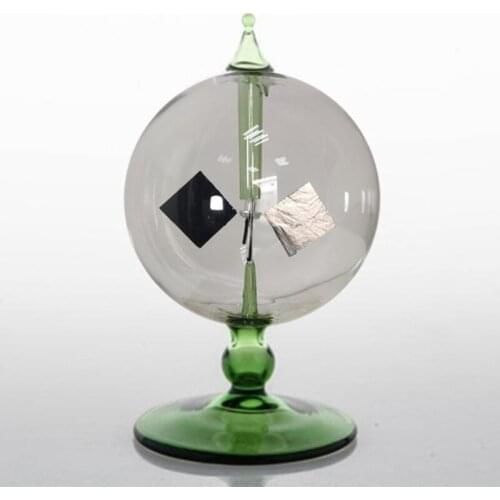 Creative Radiometer Crookes Handmade Green Solar Power Spinning Vanes Windmill Applicable Party Home Decoration
