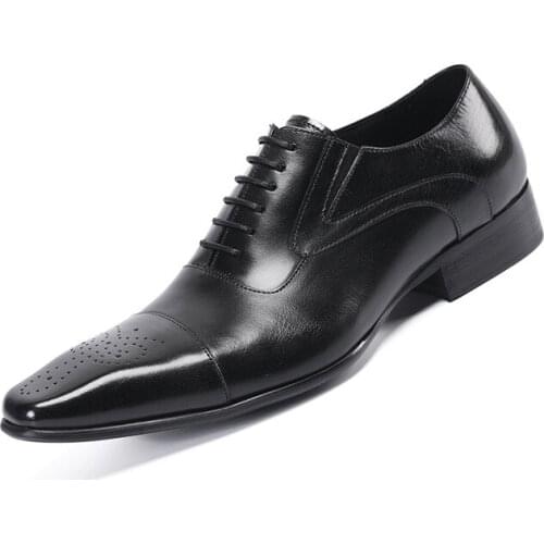Man Business Male Shoes Fashion Men Wedding Dress Formal Shoes Leather Luxury Men Office Sapato Social Masculino Party Shoes