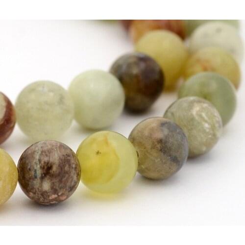 1 Strand 4mm 8mm Natural Xiuyan Round Bead for DIY Bracelet Necklace Jewelry Making F60