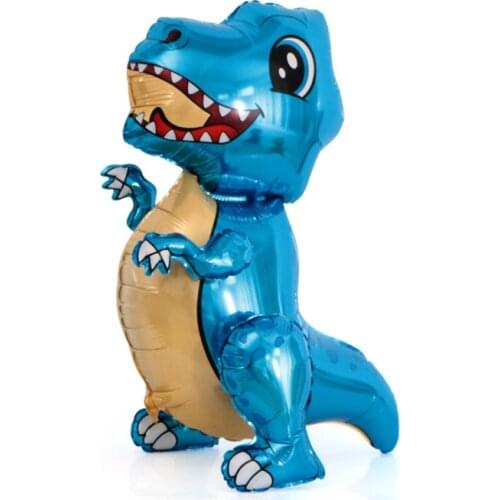 New 4D Three-Dimensional Aluminum Film Tyrannosaurus Dragon Triangle Dragon Pterosaurus Sword Dragon Cute Assembly Balloon 187