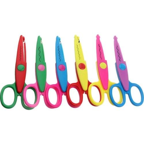 Scrapbook photo album DIY Laciness Zig Zag student cut handicraft handmade shear creative diary craft kid paper pinking scissor