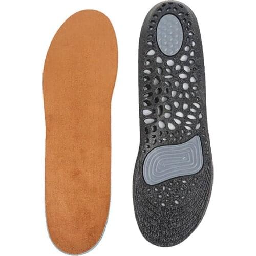 Silica Gel Perforated Breathable Honeycomb Sports Insoles foot Care Sock Pad Shock Absorption Sweat Foot Shoe Pad Brioche
