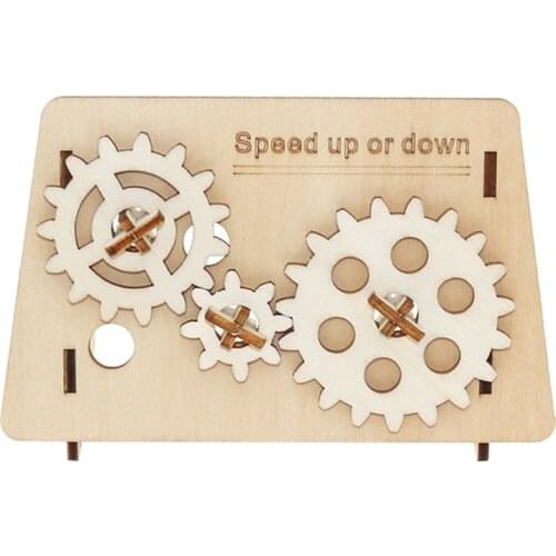 Speed Up or Down Decoration Crafts Gear Acceleration Gearing-down Steam Childrens Science Experiment Equipment Set