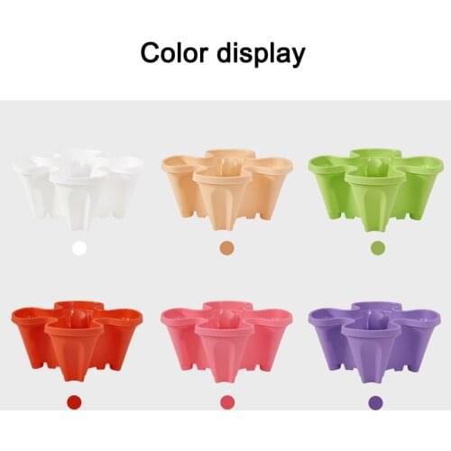 Stack-Up Type Stereoscopic Flower Pot Plastic Stackable Vertical Flower Plant Pot For Garden Home WWO66