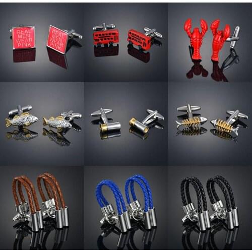 Light luxury shirt cufflink mens shirt cuff nail French animal button custom formal dress wedding bridegroom suit sleeve