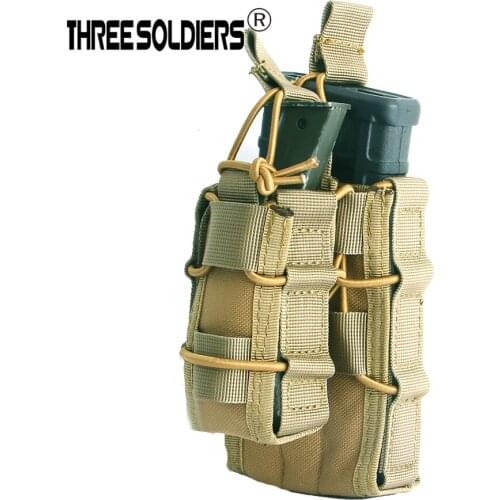Tactical M4 Magazine Mag Molle Pouch with pistol mag pouch High Quality Outdoor Hunting Bag Equipped with double CS strategy