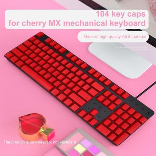 104Pcs ABS OEM Universal Backlight KeyCaps Replacement Mechanical Keyboard Accessory