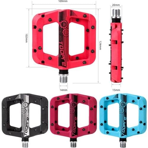 Bicycle Accessories Pedal Mtb Bike Bearing Pedal Bicycle Nylon Fiber Pedal Mountain Bike Increase Non-slip Pedal Pedal Mtb