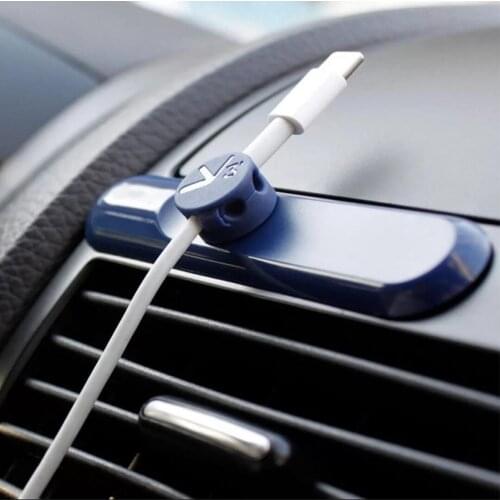 Cable Clip Practical Magnetic Adsorption PVC Simple Mini Cord Organizer Winder Storage for Desktop Car