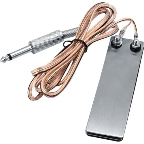 1PC Mini Stainless Steel Tattoo Hine Gun Power Supply Foot Pedal Switch Flat High Quality Anti-slip Tattoo Machine Kit Hot Sell