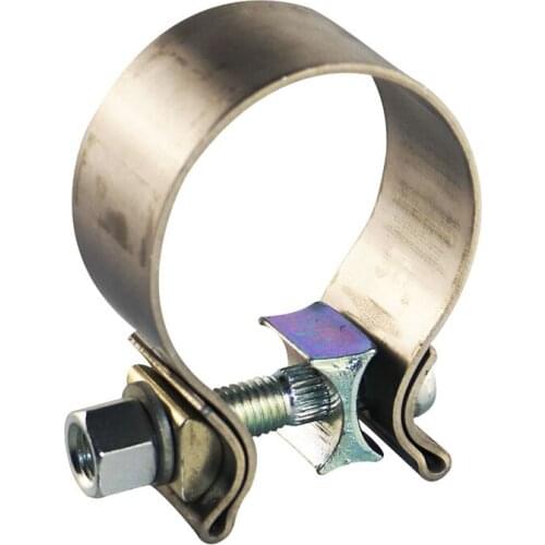 1pcs Universal High Quality Car Exhaust Clamp Stainless Steel 304 Muffler Clamp Adjustable O-Clamp 1mm Thickness Free Ship