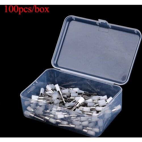 100pcs/box Dental Prophy Brush Dental Nylon Polishing Brushes Prophylaxis Brush Oral Hygiene Teeth Polishing Kits