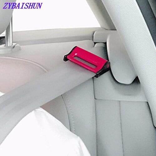 2pcs Car Seat Belts Clips Safety Adjustable Stopper Buckle Plastic Clip Useful Seat Auto Accessories Seat Belt Clip Buckle 57 mm