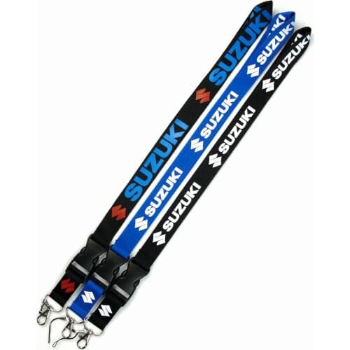 2020 Car Styling Logo Metal Ribbon Wrist Strap Keyring Suitable For Suzuki Buckle Embroidered Keychains Holder Chain Ring