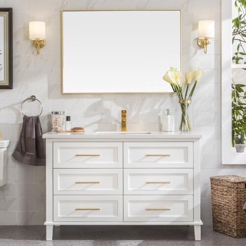 2020 new bathroom furnitures solid wood bathroom vanity SV204