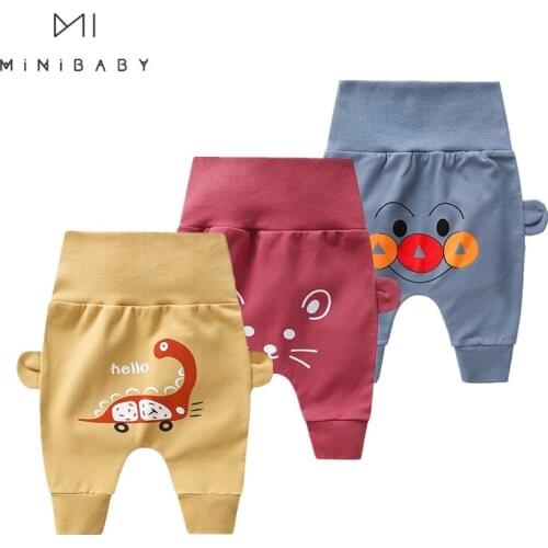 2021 Baby Girls Clothes Harem Pants High Waist Summer Newborn Clothing Cotton Pp Trousers Cartoon Bottoms 0-4 Years Old Infants