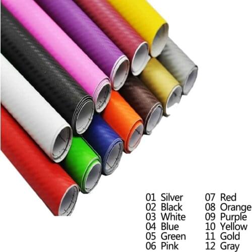30cmx127cm 3D Carbon Fiber Vinyl Car Wrap Sheet Roll Film Car stickers and Decals Motorcycle Car Styling Accessories #279207
