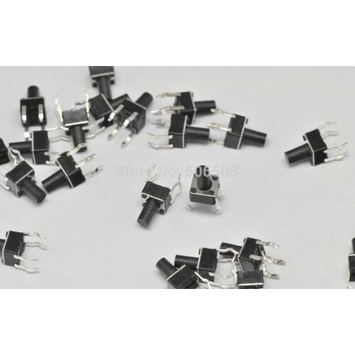 4.5X4.5X9mm 4pin DIP Tactile Tact Mini Push Button Switch Micro Switch Momentary 100pcs/lot