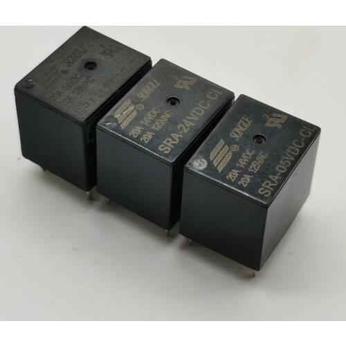 5PCS Industrial electronic circuit board DIY Relay sra-05v 12V 24 vdc-al-cl T74 20A original 4-pin 5-pin