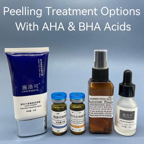 618 Crazy sales glycolic acid chemical peel beginner AHA ACID sets Freckle remover Remove Acneskin treatment face exfoliator